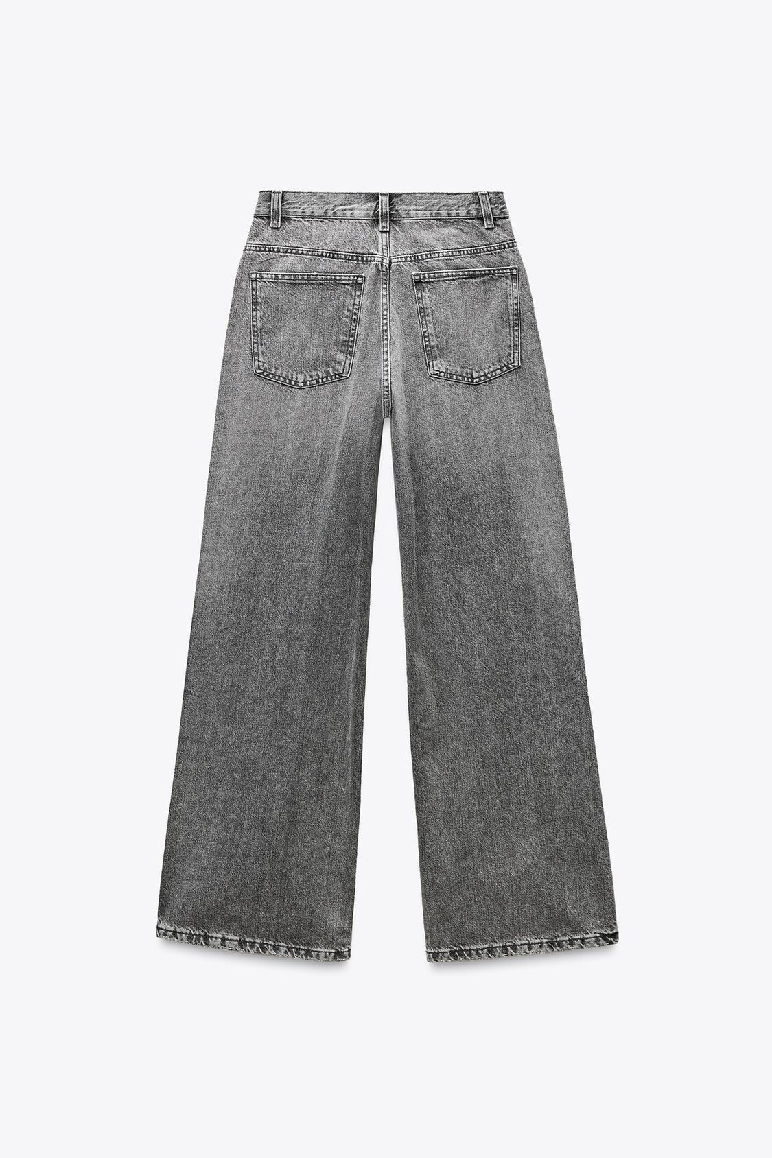 Mid-Waist Crossover Baggy Jeans