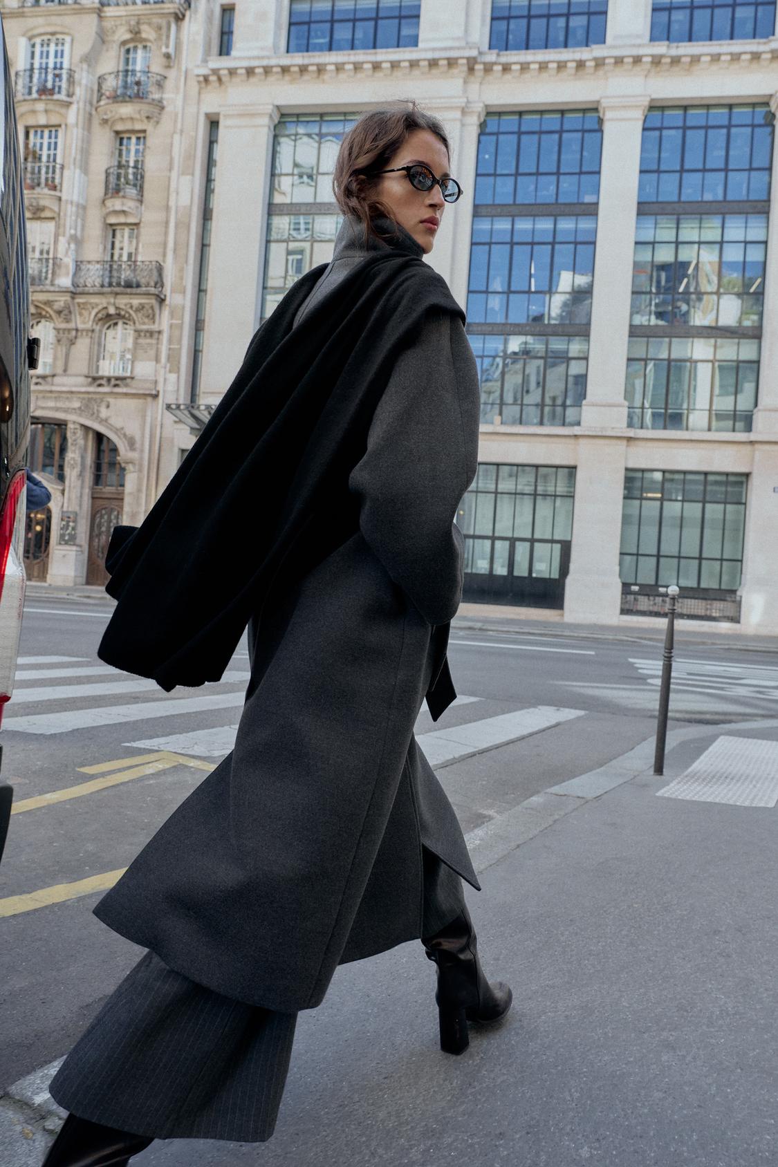 Elise | Soft Belted High-Collar Coat