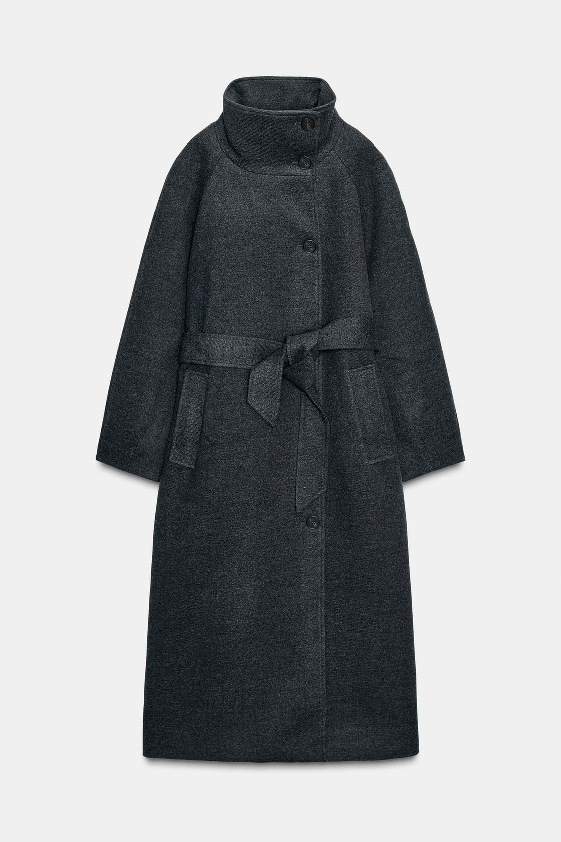 Elise | Soft Belted High-Collar Coat