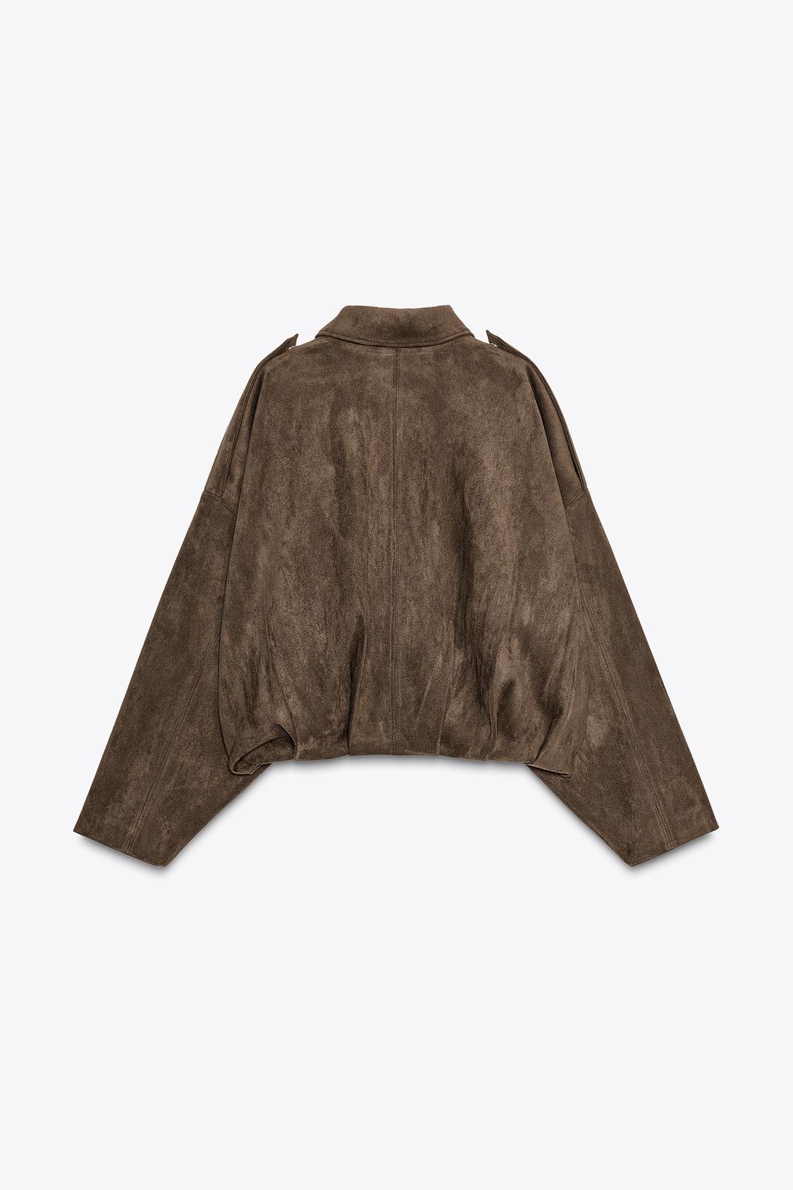 Rhéa | Suede-Effect Bomber Jacket