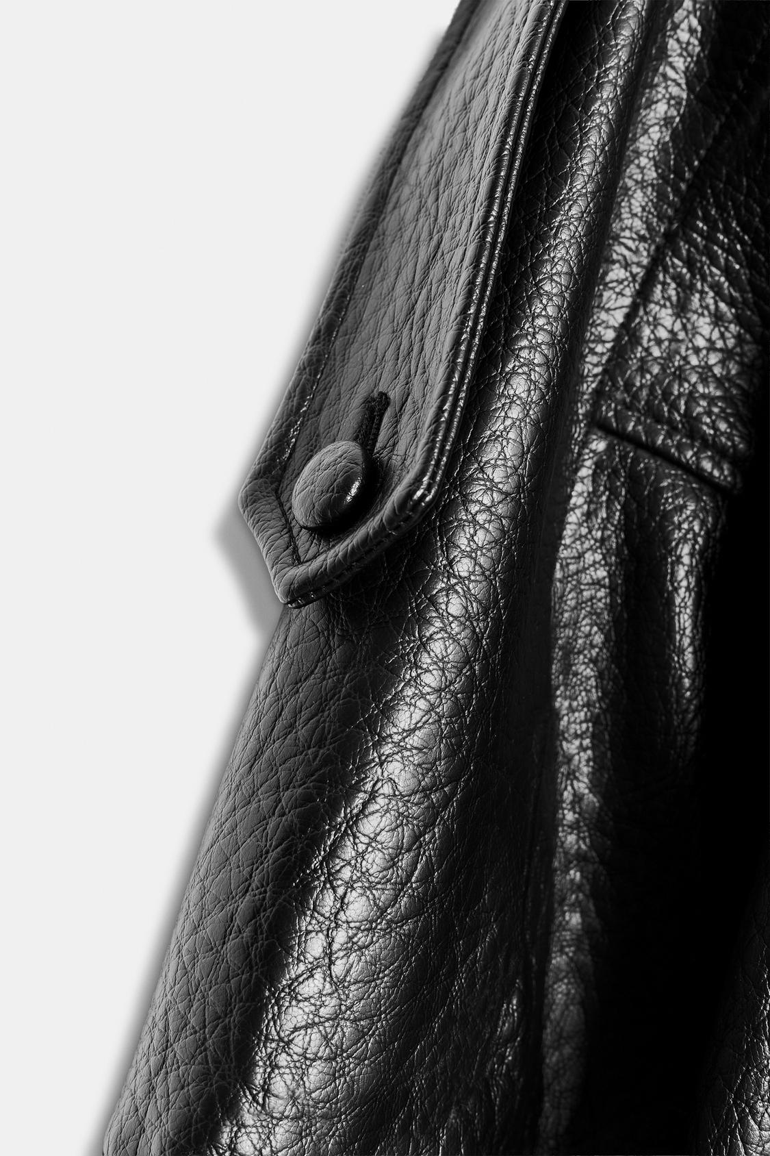 Noir | Faux Leather Biker Jacket