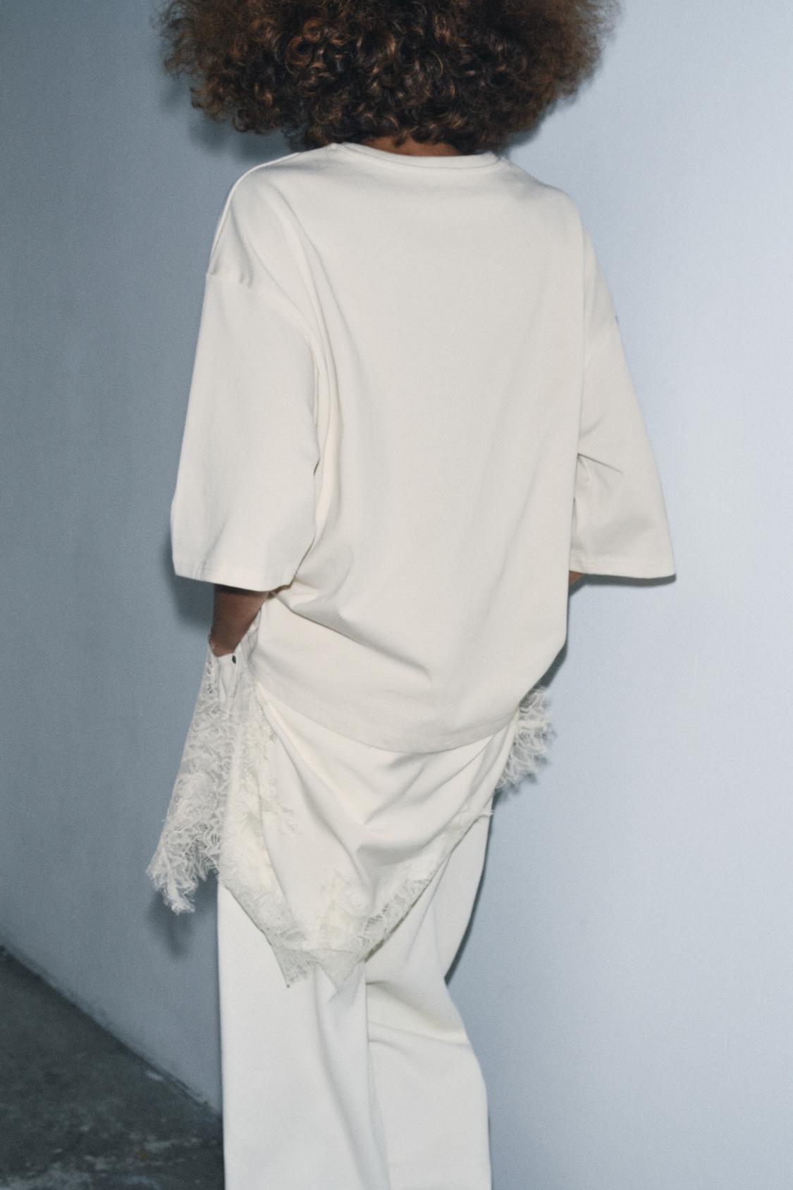 Amélie | Lace Trim T-Shirt