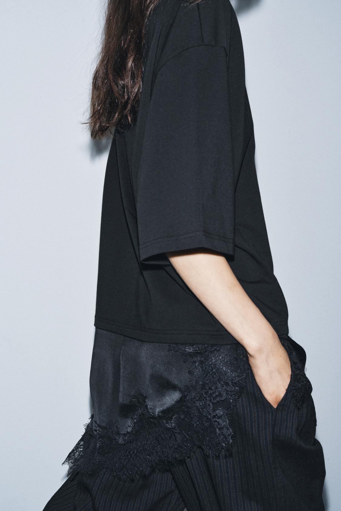 Amélie | Lace Trim T-Shirt