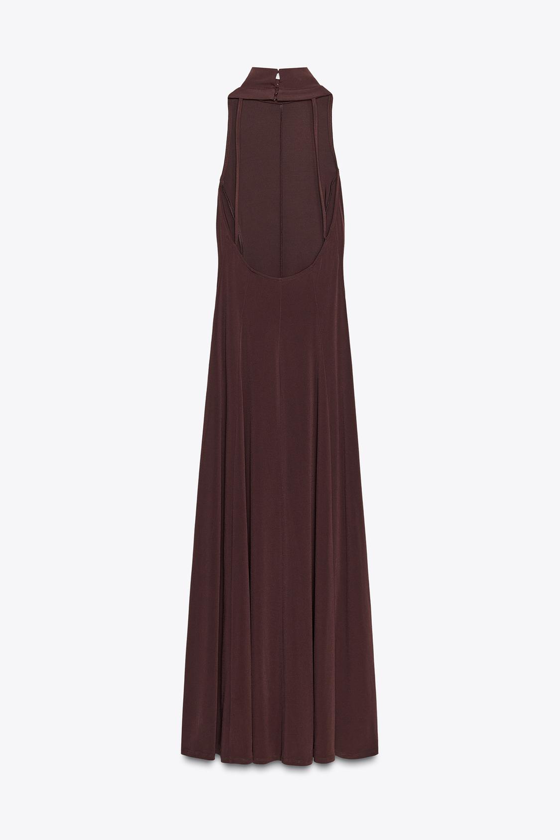 Backless Satin Maxi Dress