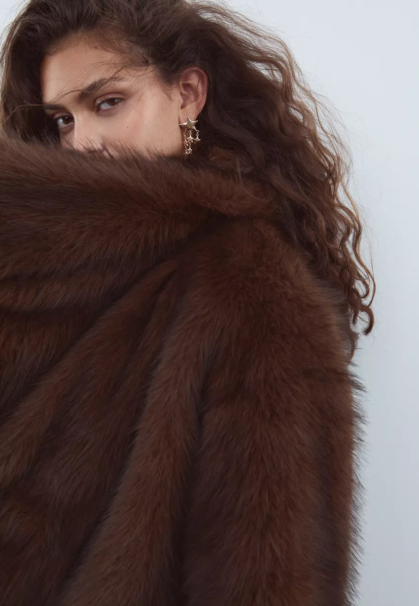 Short faux fur jacket