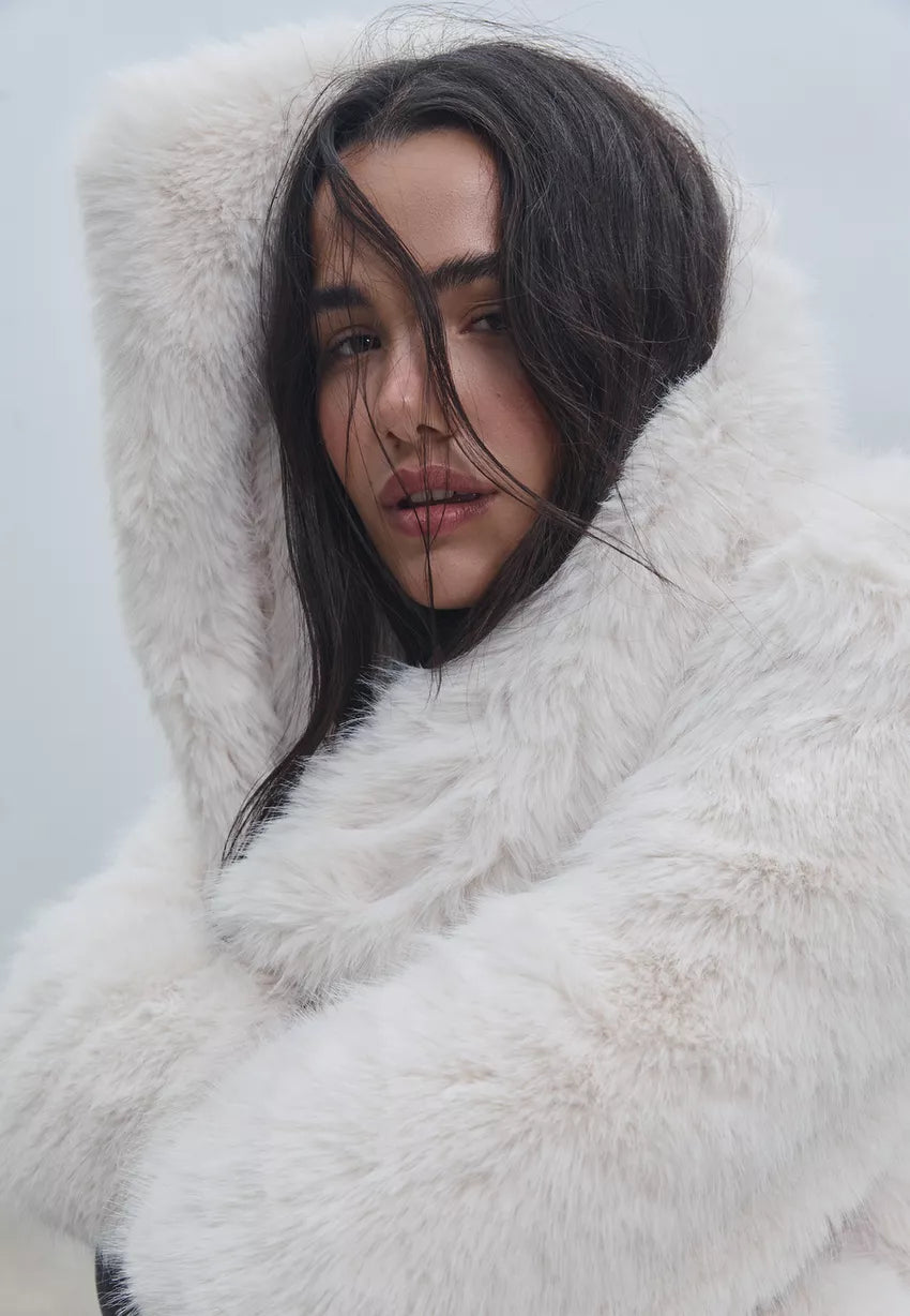 Short faux fur jacket