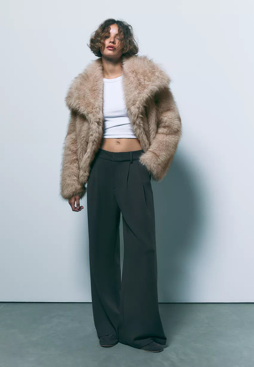 Short faux fur jacket