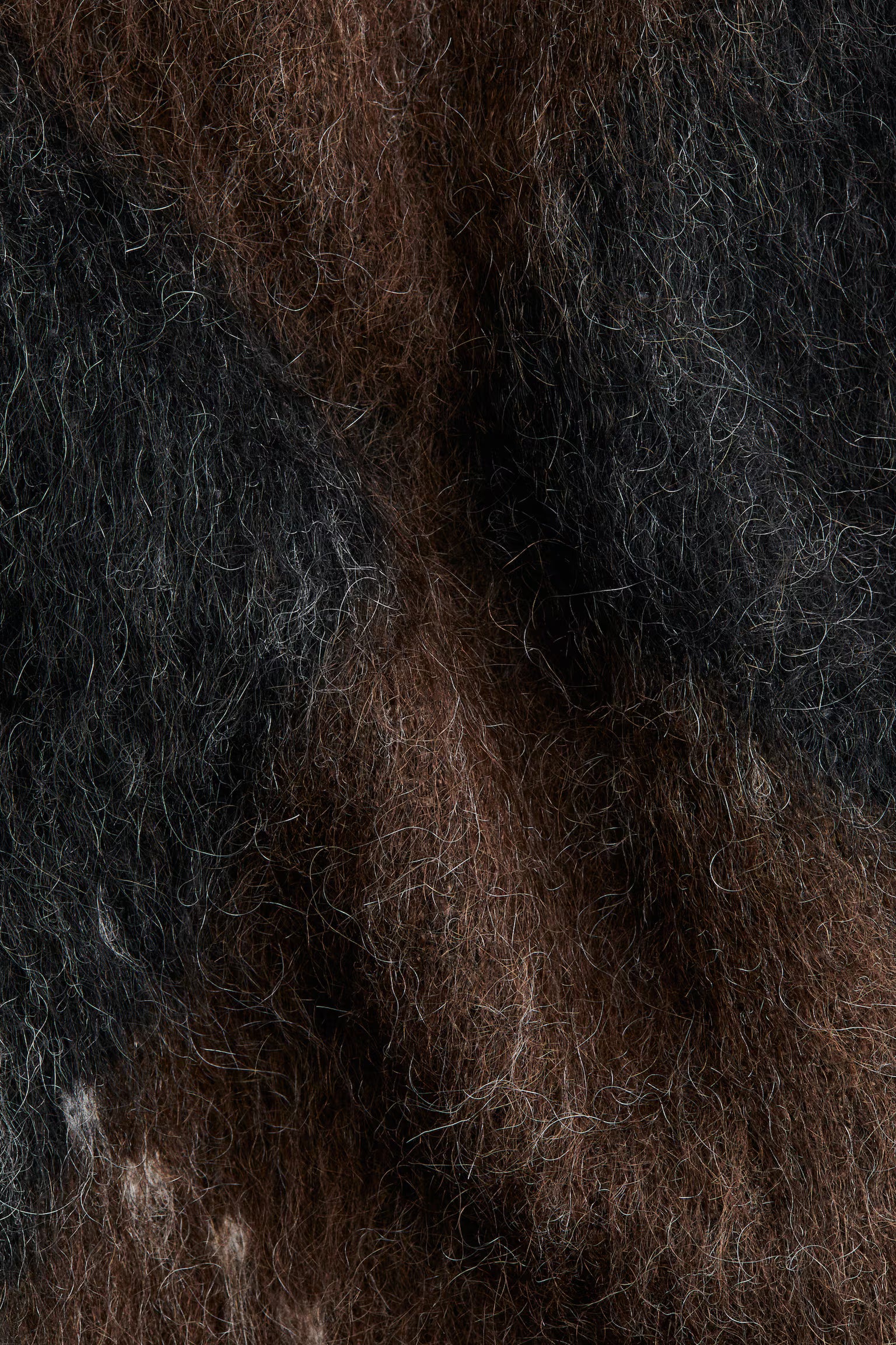 Sweater in a mohair blend with a turtleneck