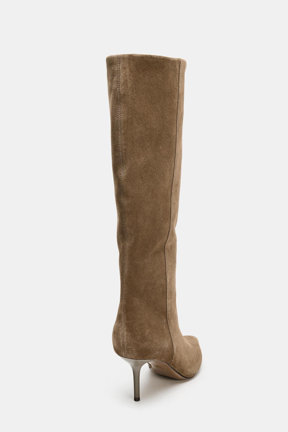 Sloane | Suede High-Heel Boots