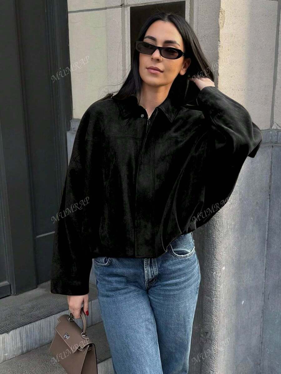 Women’s Vintage Zip-Up Street Jacket