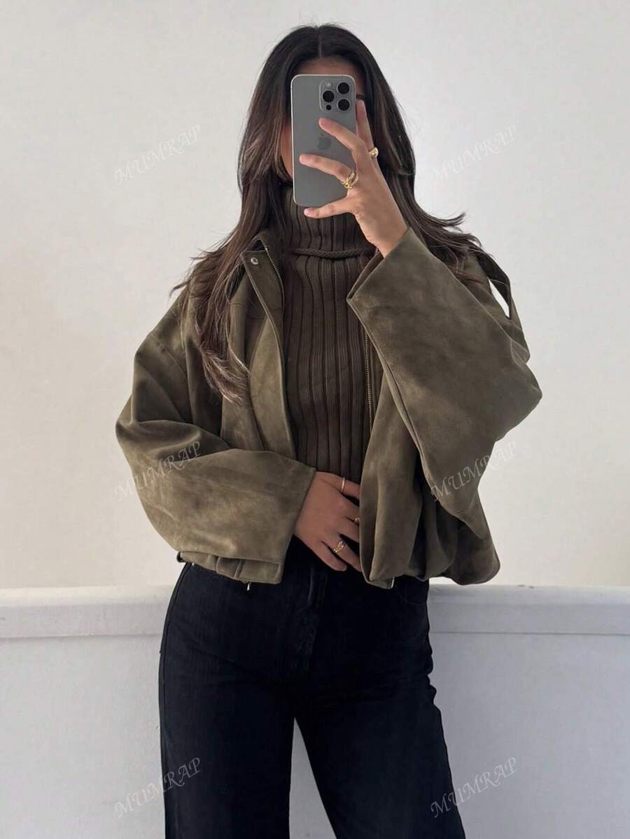 Women’s Vintage Zip-Up Street Jacket