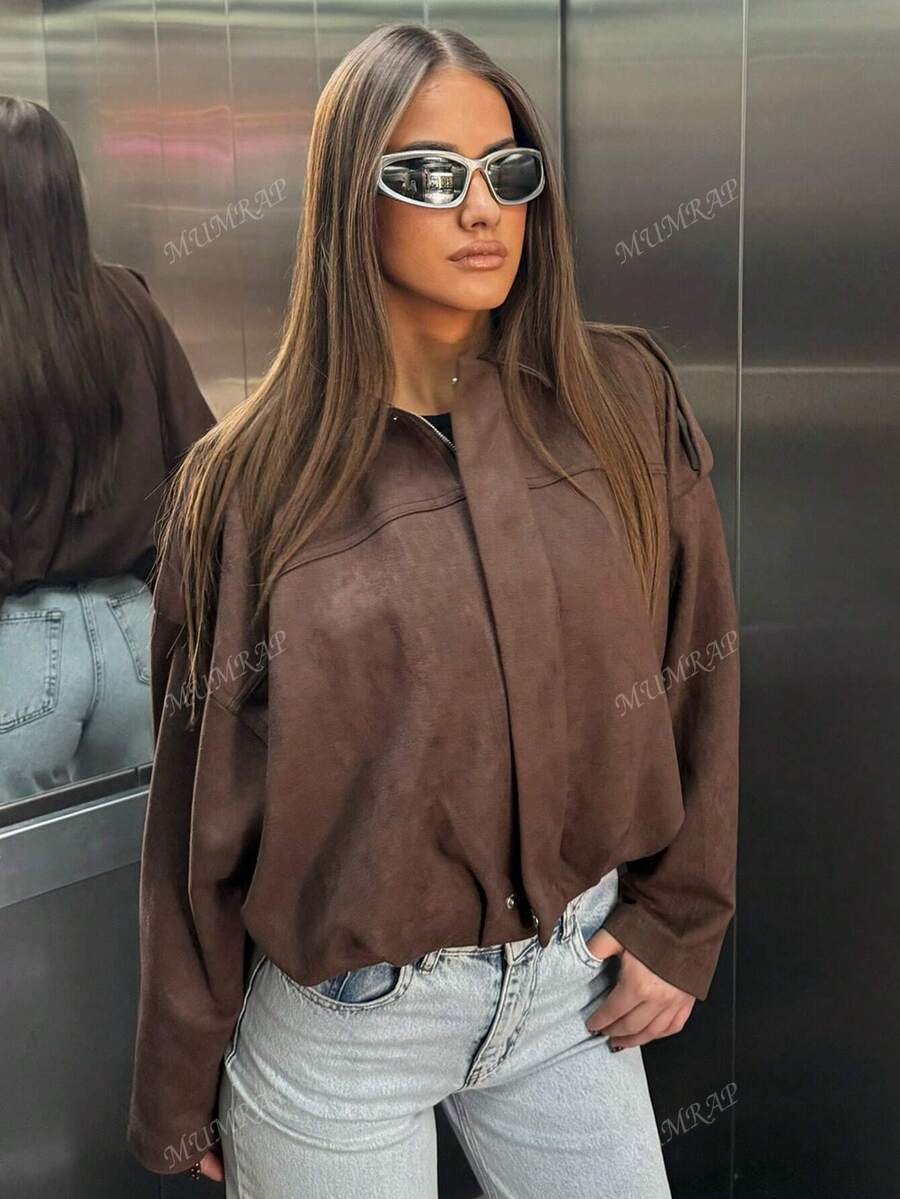 Women’s Vintage Zip-Up Street Jacket
