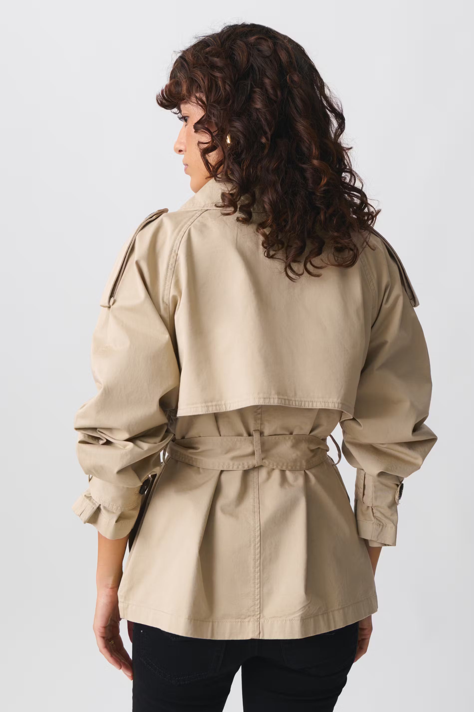 short belted trench coat