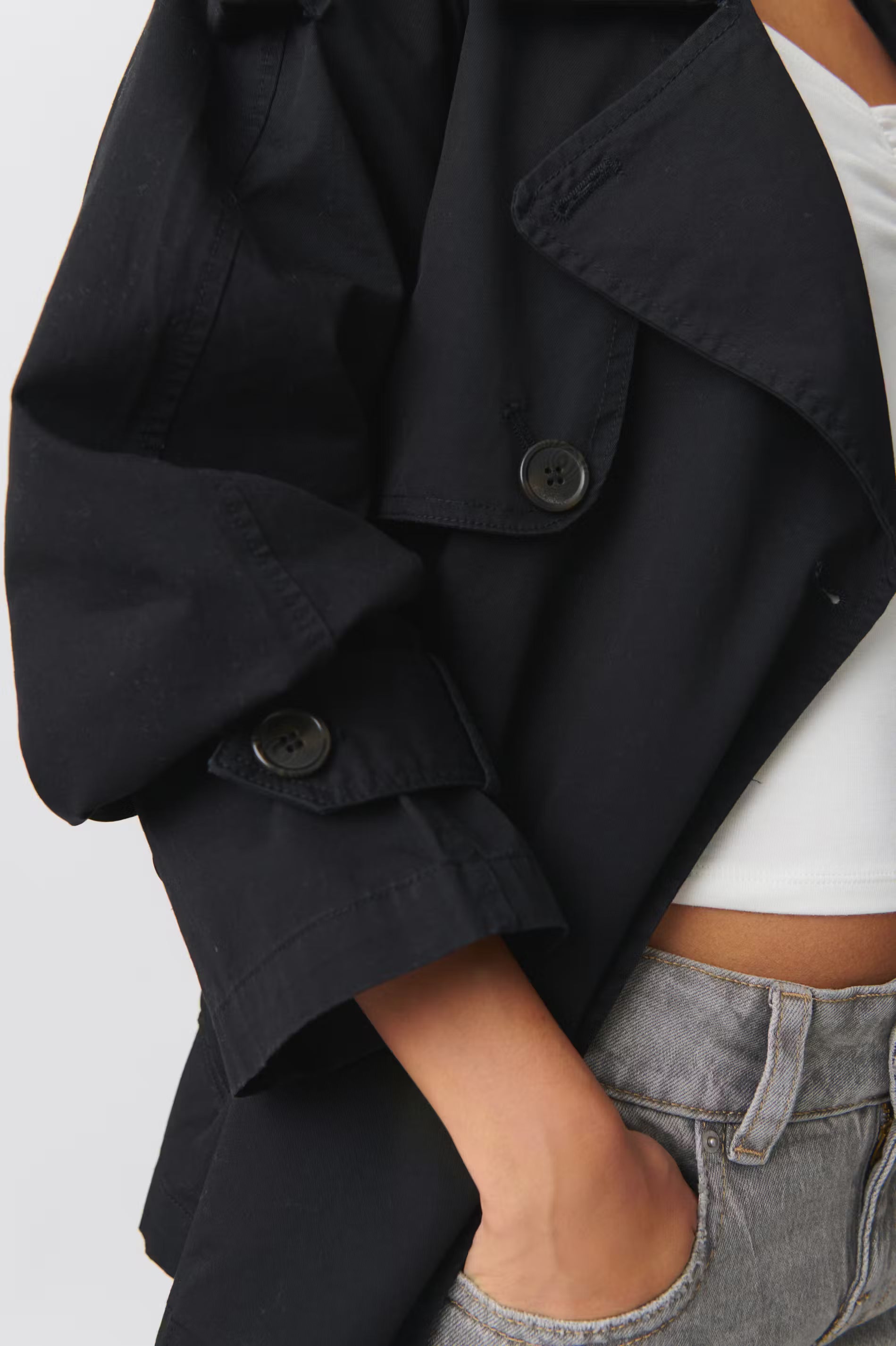 short belted trench coat