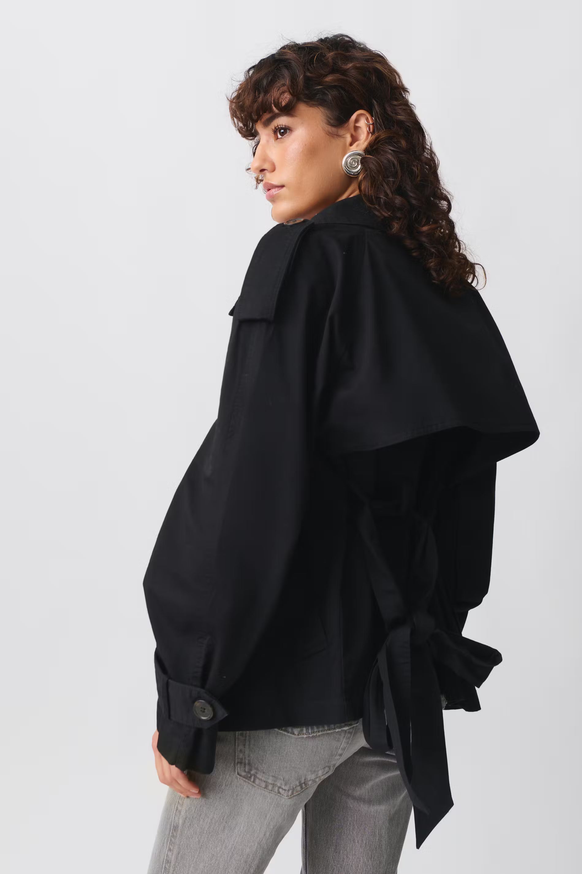 short belted trench coat