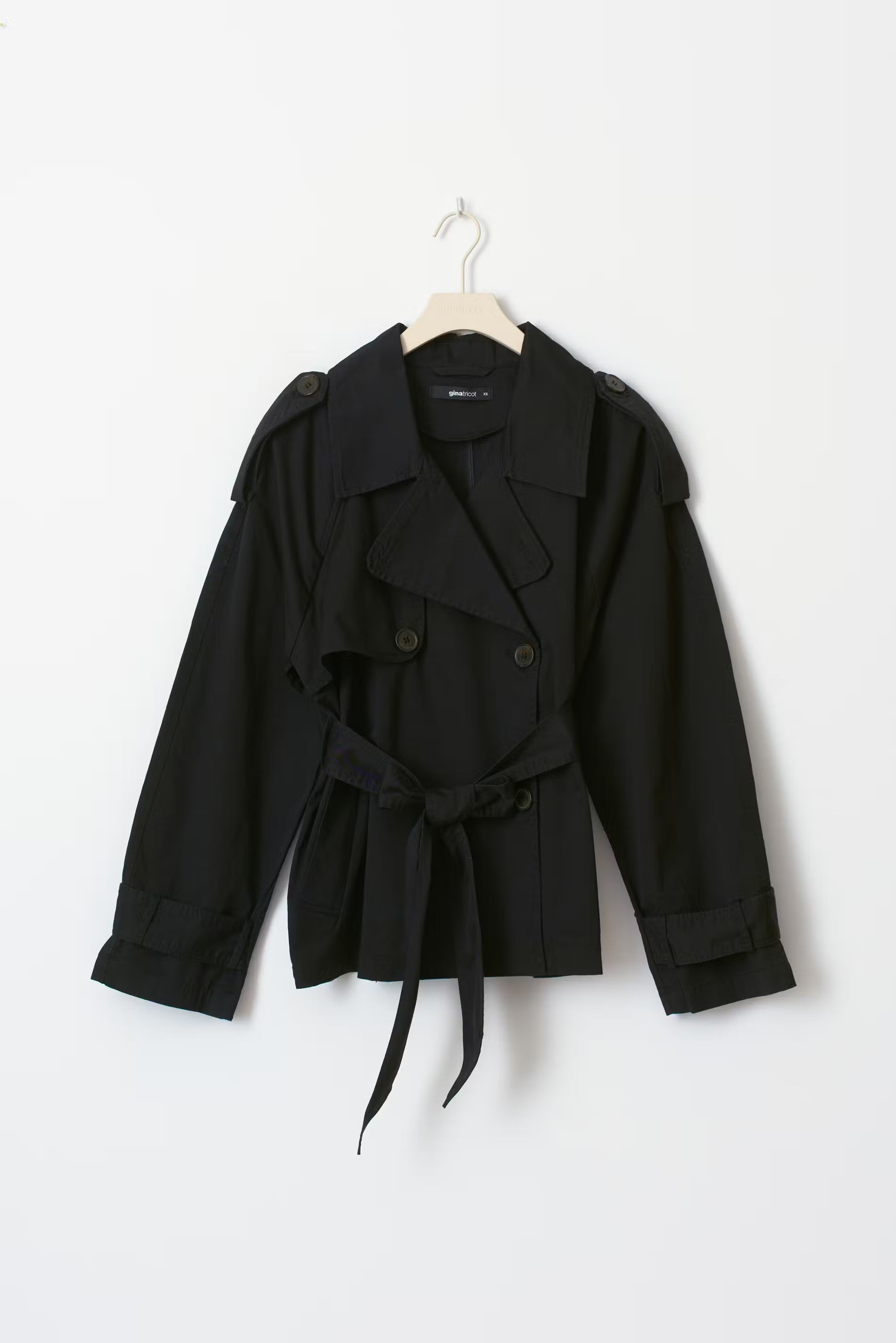 short belted trench coat