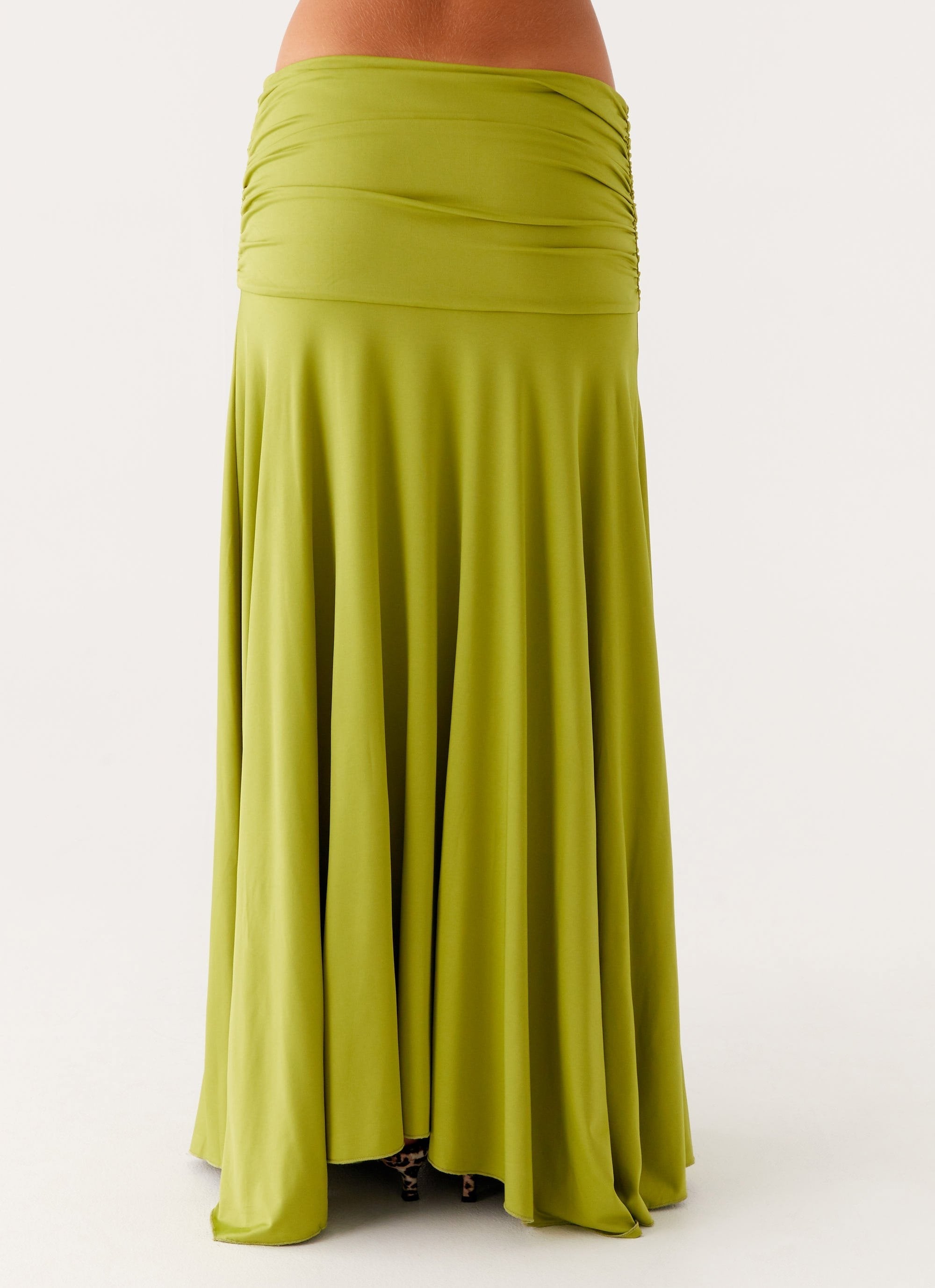 Liana | Ruched Maxi Skirt