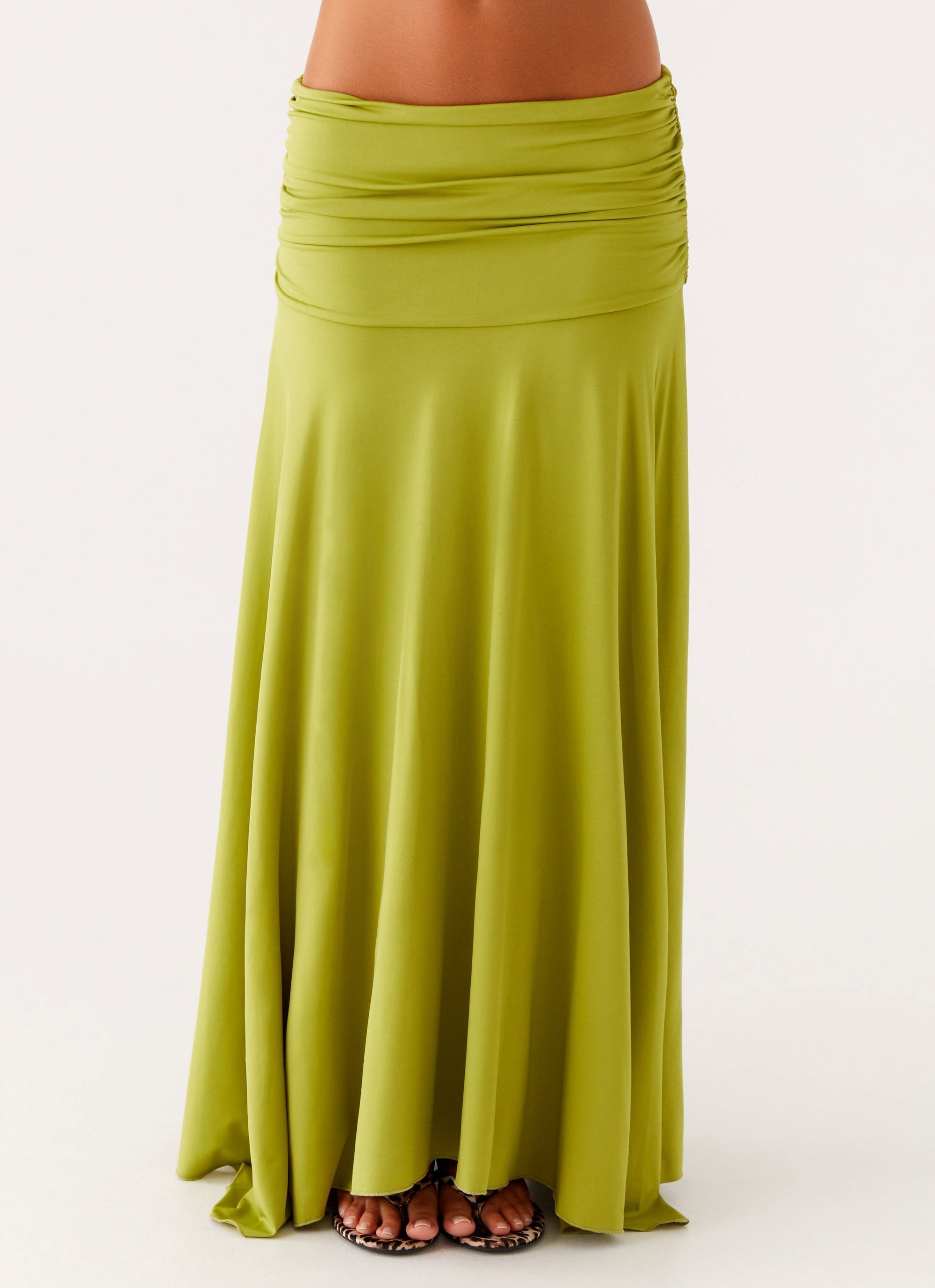 Liana | Ruched Maxi Skirt