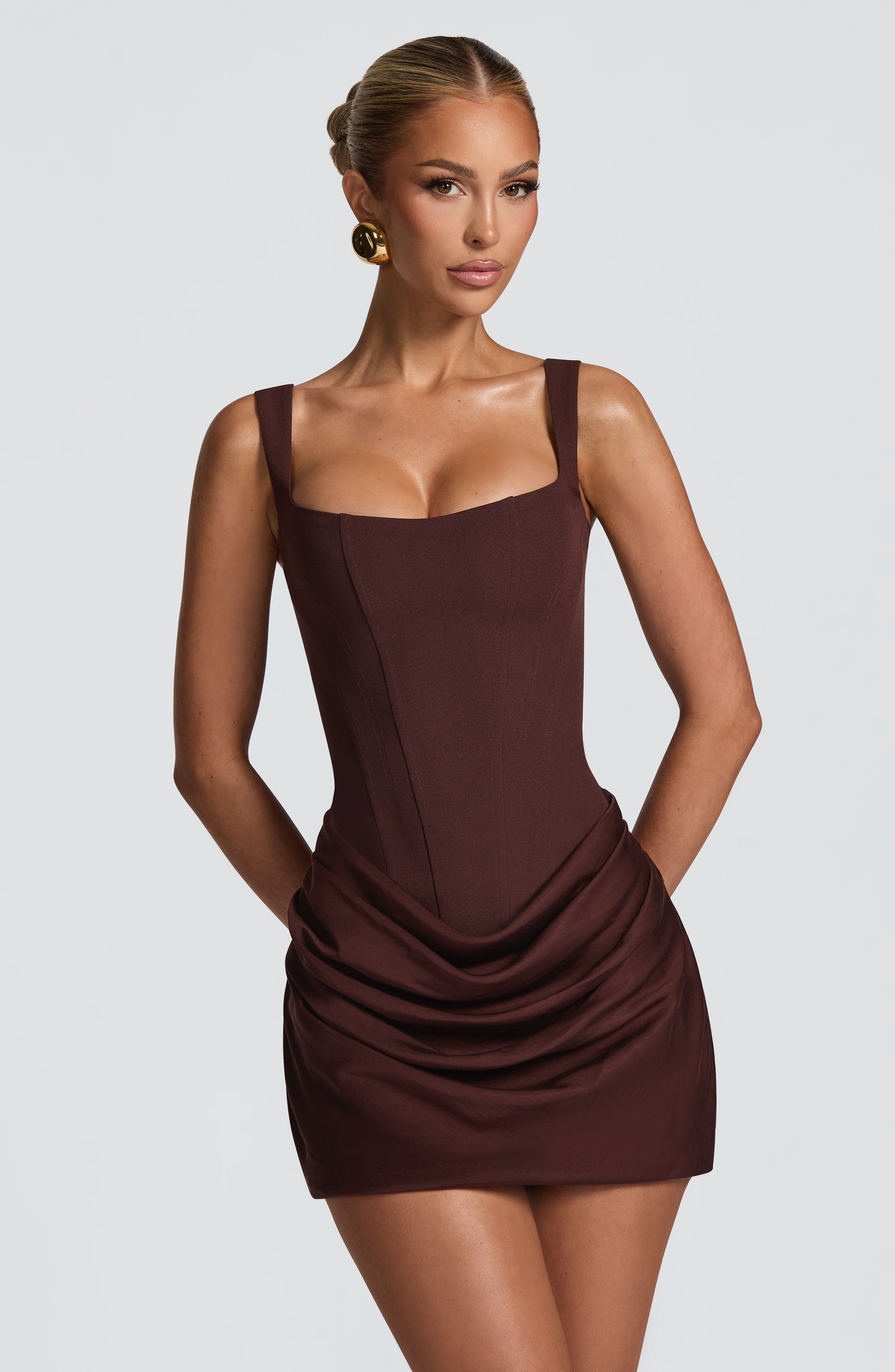 Alina Draped Mini Dress