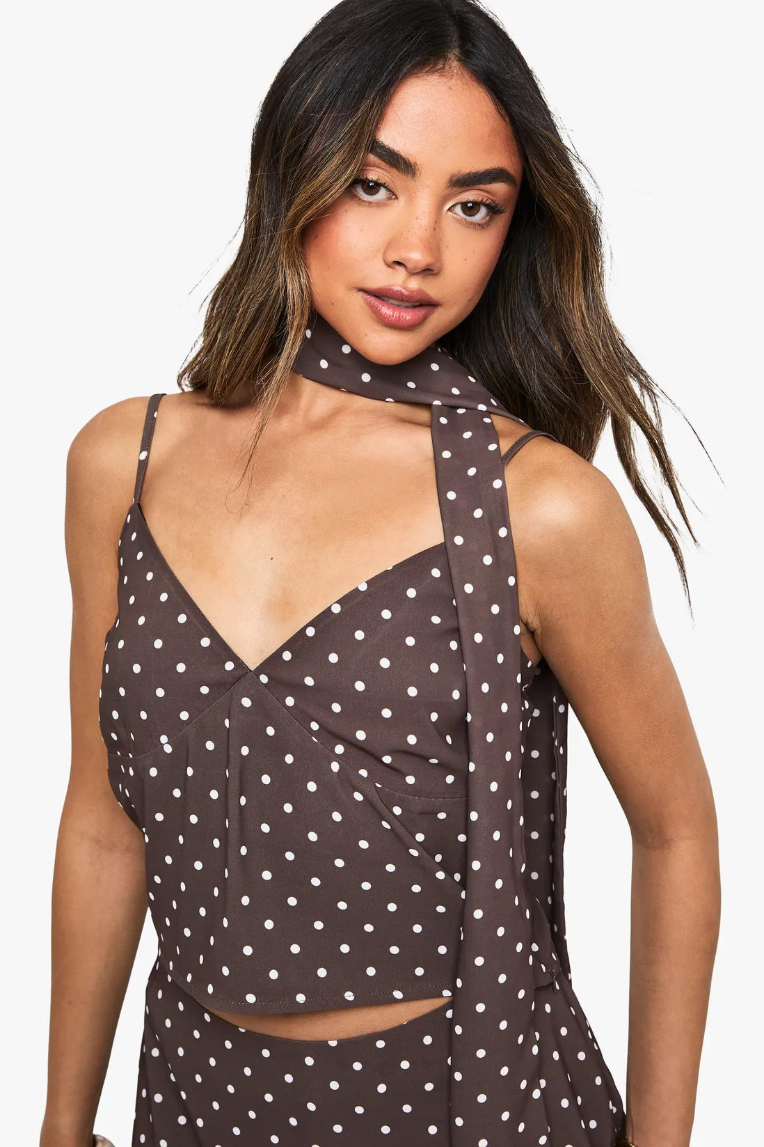 Polka Dot Cami & Tie