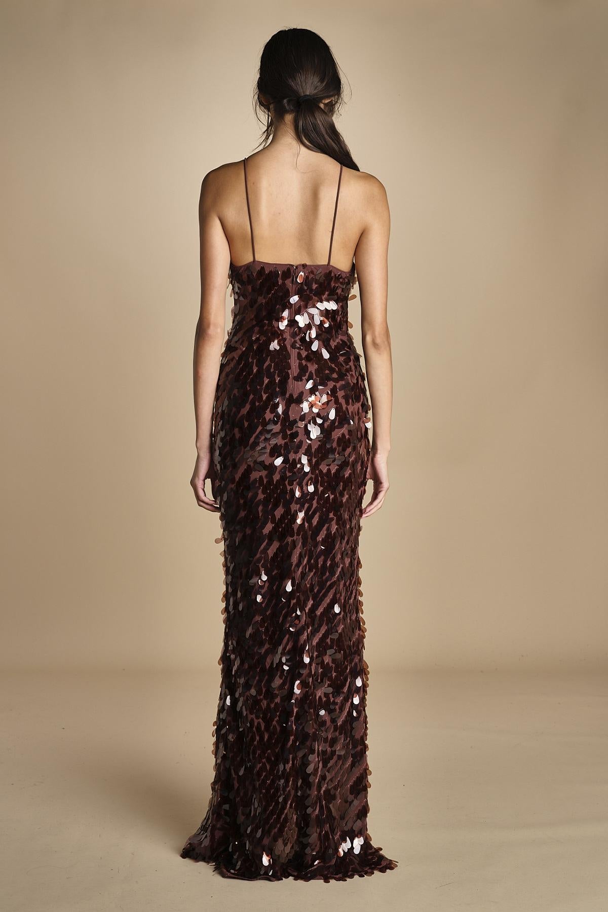 Sapphire Sequin Maxi Dress