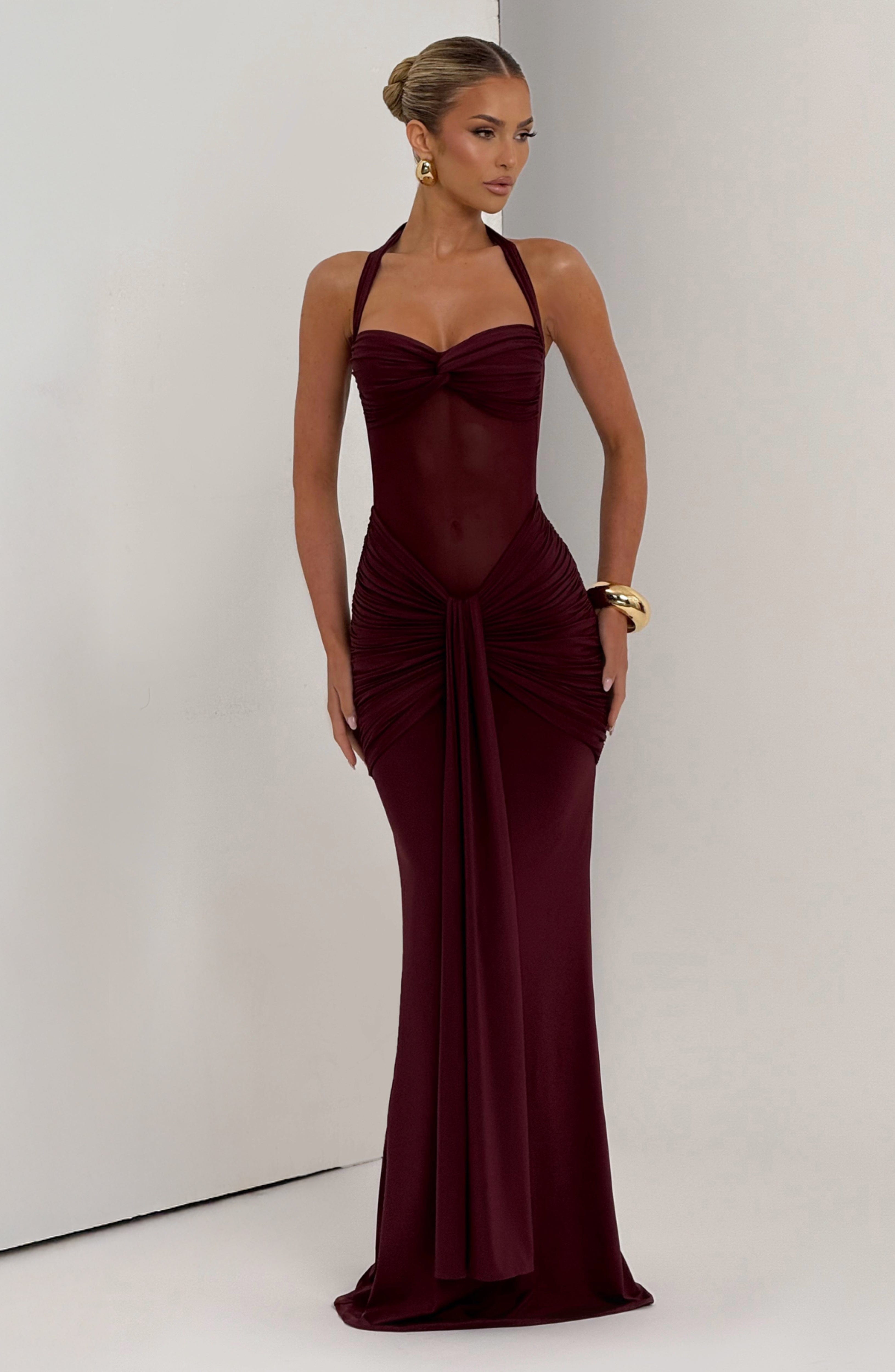 Vixen Maxi Dress - Cherry