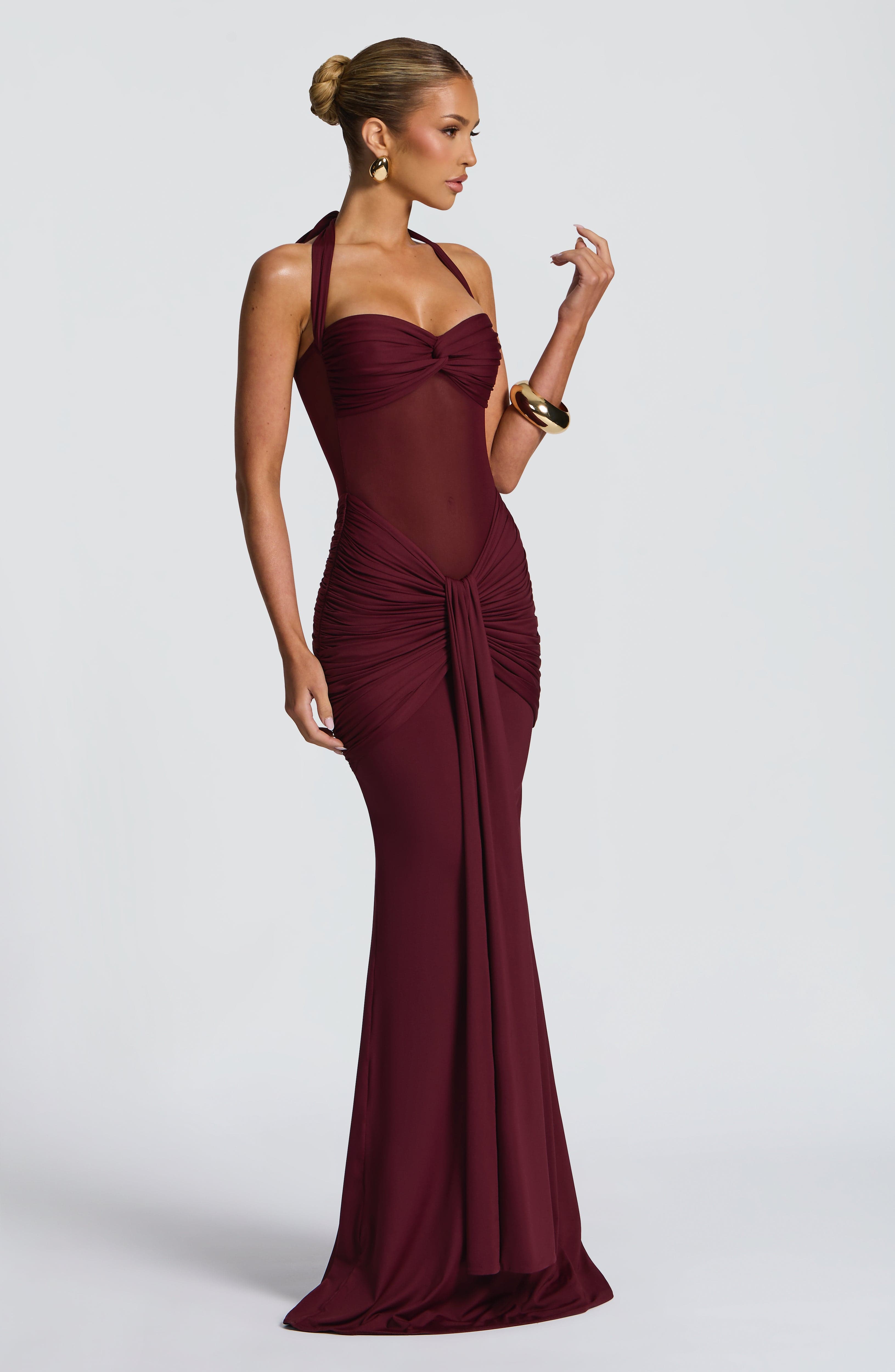 Vixen Maxi Dress - Cherry