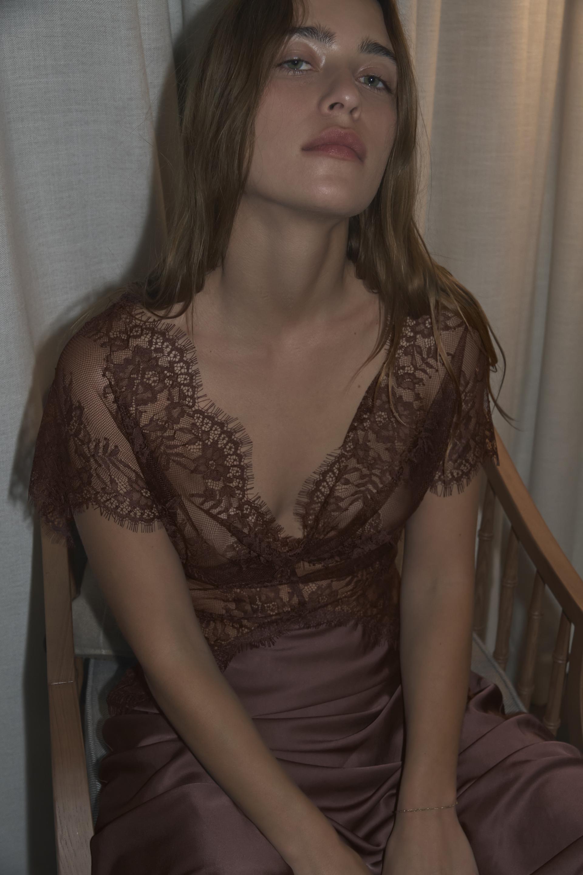 Elayne | Satin & Lace Maxi Dress