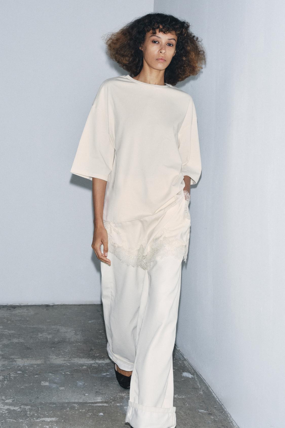 Amélie | Lace Trim T-Shirt