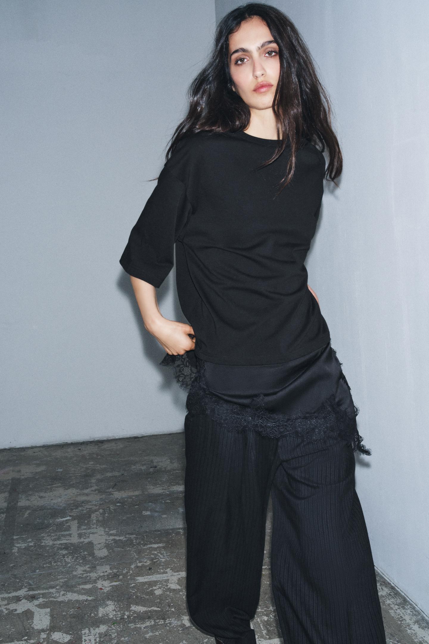 Amélie | Lace Trim T-Shirt