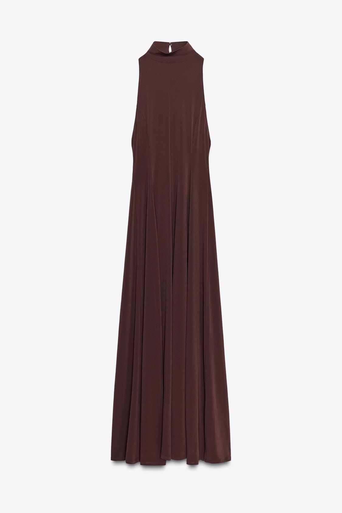 Backless Satin Maxi Dress