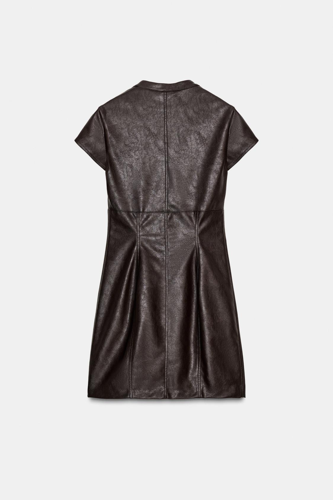 Ravena | Faux Leather Mini Dress