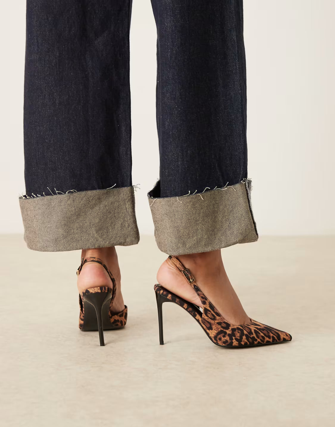 Leopard Print Slingback Heels