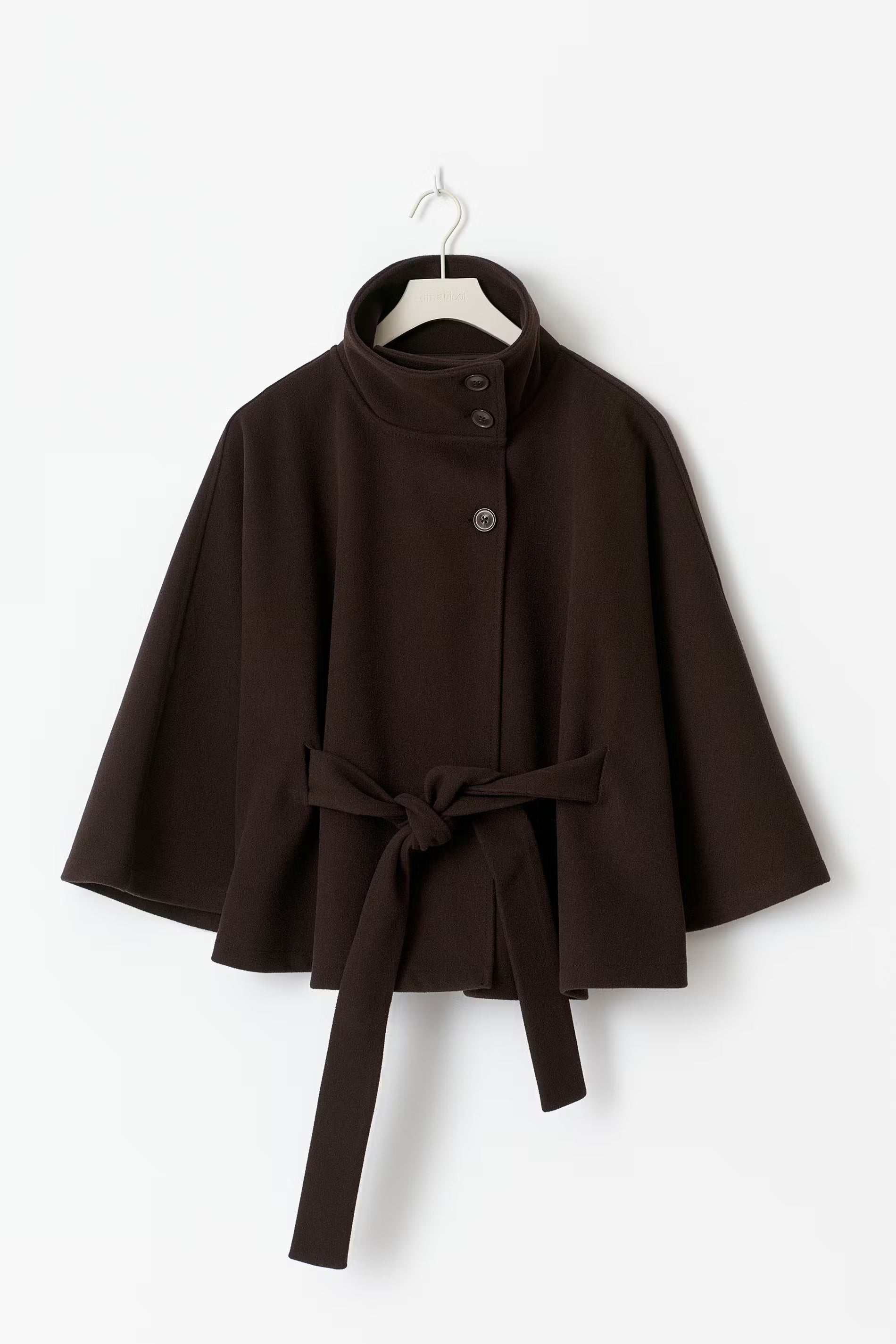 Élodie | Longline Buttoned Cape