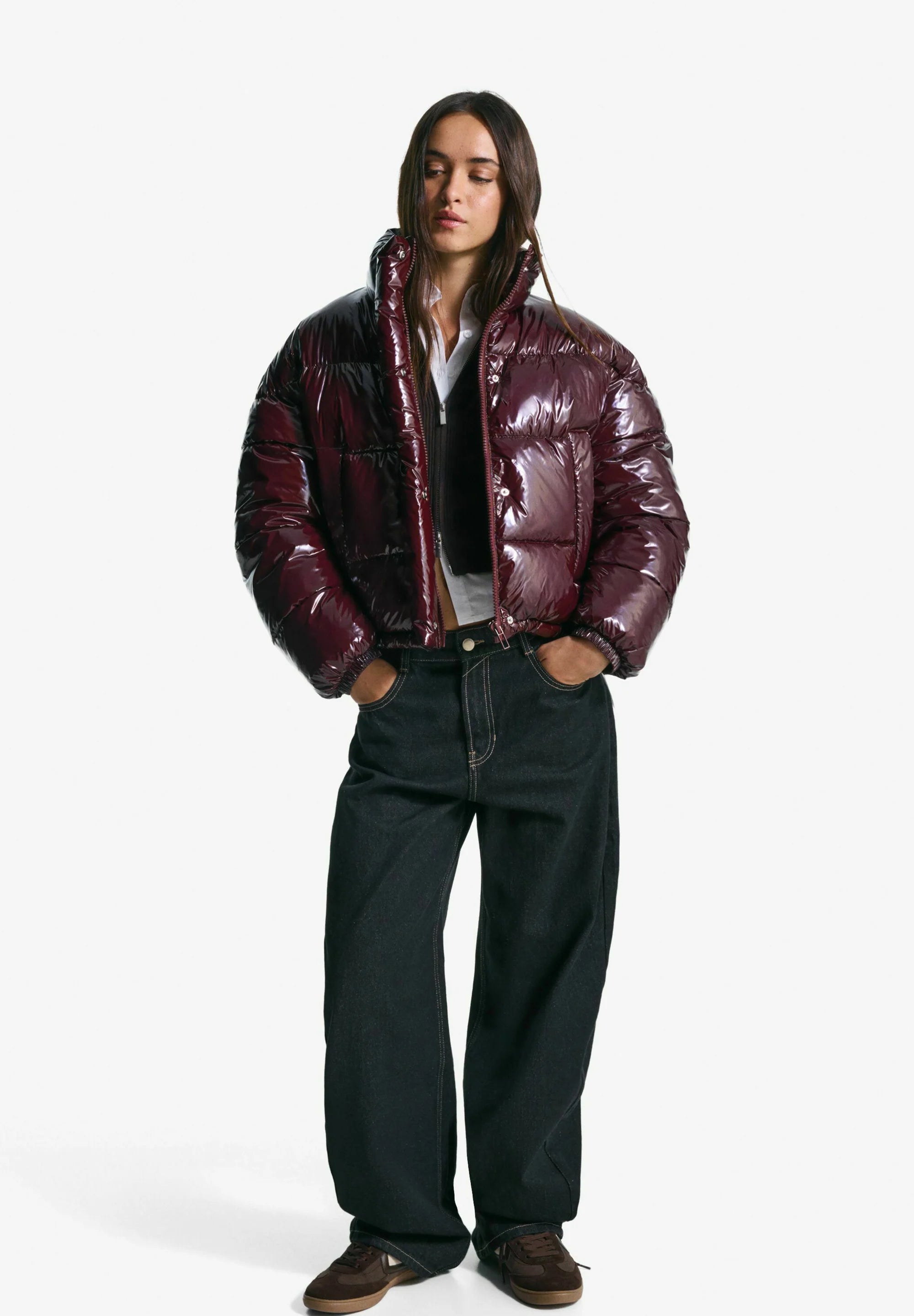 Aria | Padded Red Winter Jacket