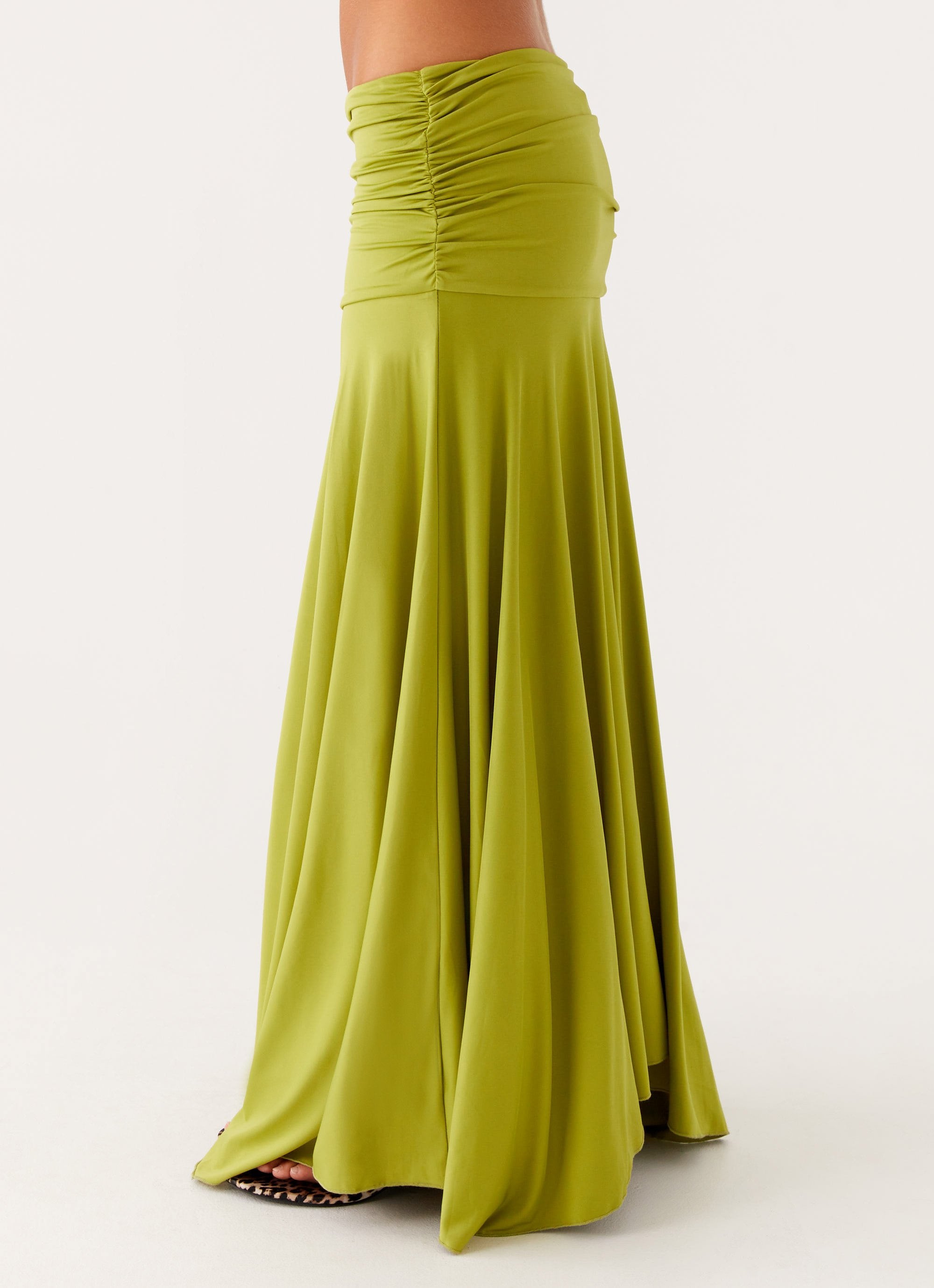 Liana | Ruched Maxi Skirt