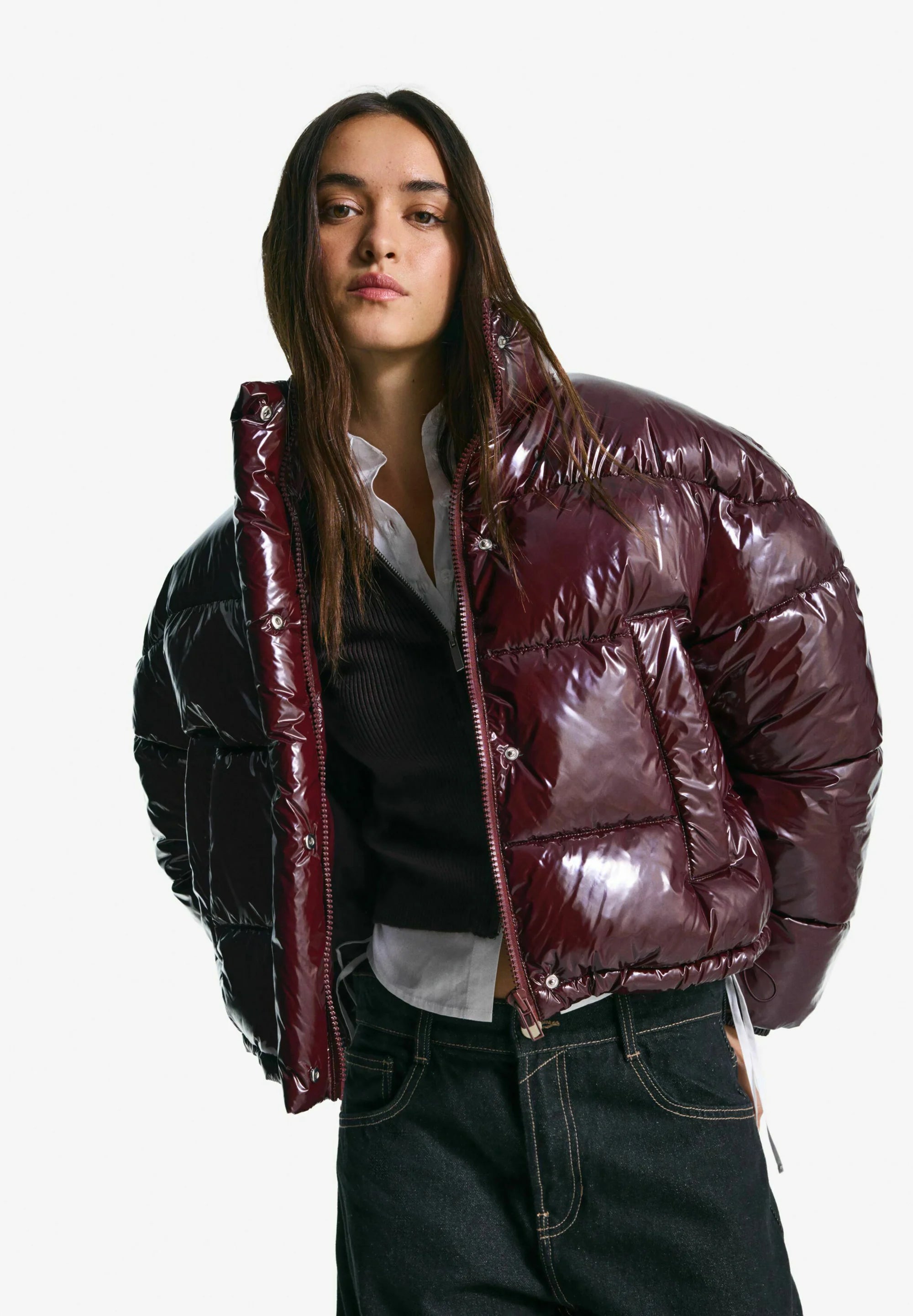 Aria | Padded Red Winter Jacket
