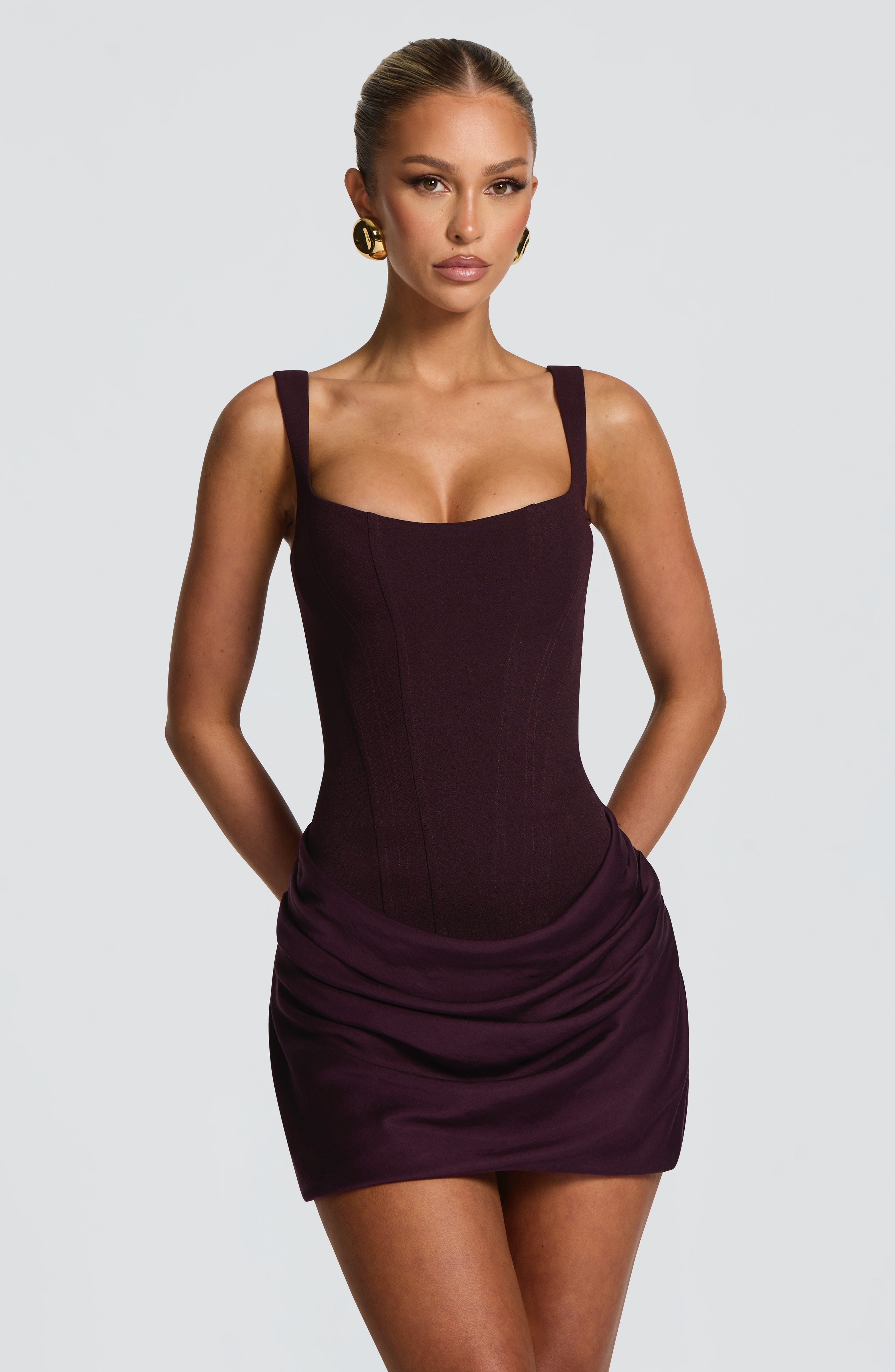 Alina Draped Mini Dress
