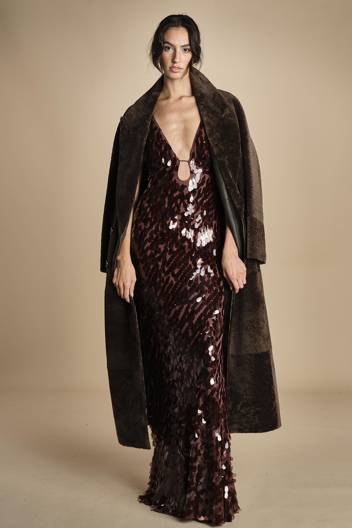 Sapphire Sequin Maxi Dress